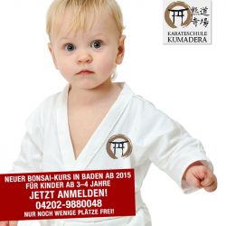 Bonsai Karate 3-5 Jahre - Neuer Anfängerkurs - Karateschule Kumadera
