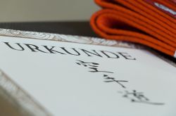 Gürtelprüfung in der Karateschule Kumadera