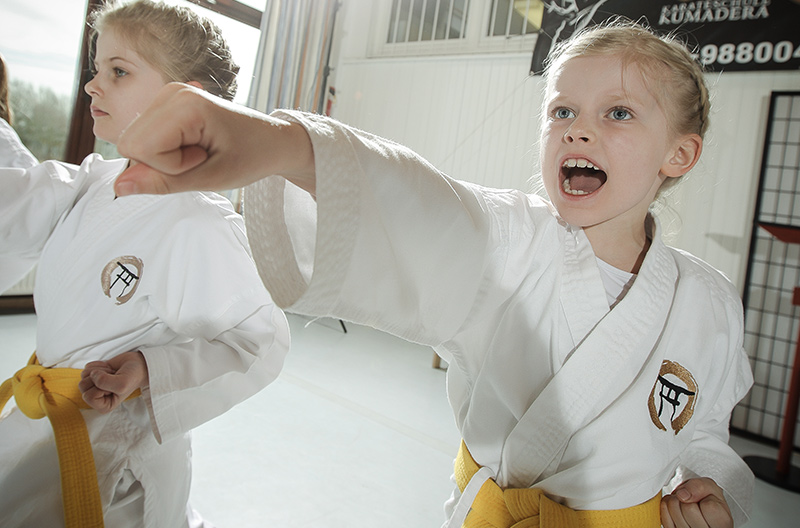 Kihon / Basisübungen - Ninja Training 5-8 Jahre - Karateschule Kumadera